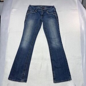 Ariat Ruby Bootcut Jeans Womens 26R Medium Wash Rhinestone Embroidered Western